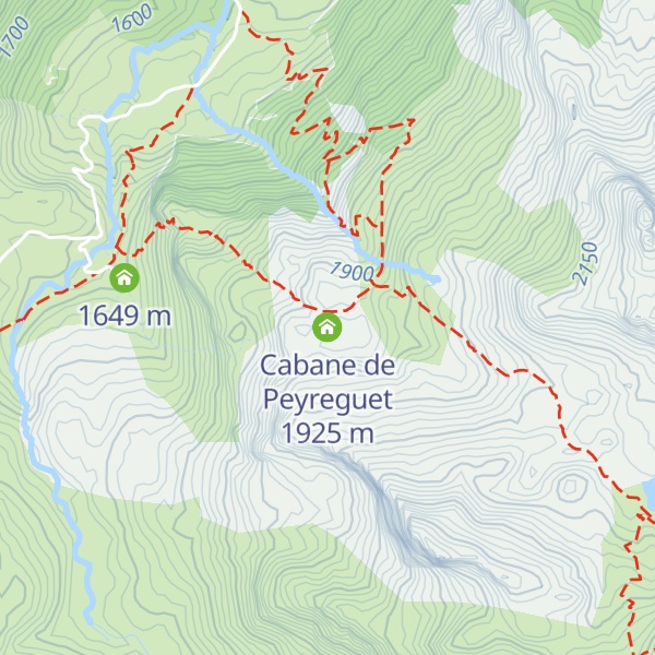 Map of Cabane de Peyreguet