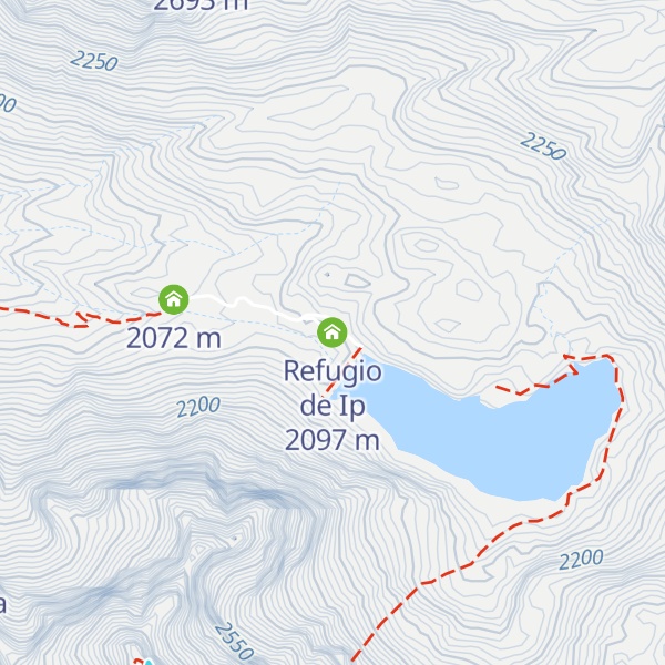 Map of Refugio de Ip