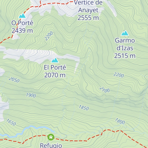Map of Refugio Arroyetas
