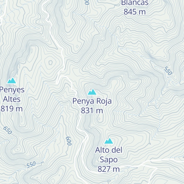 Map of Penya Roja