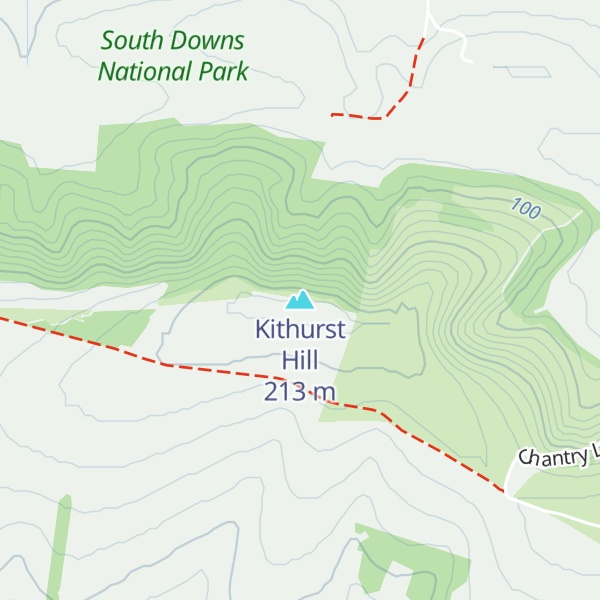 Map of Kithurst Hill