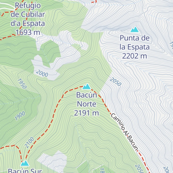 Map of Bacún Norte