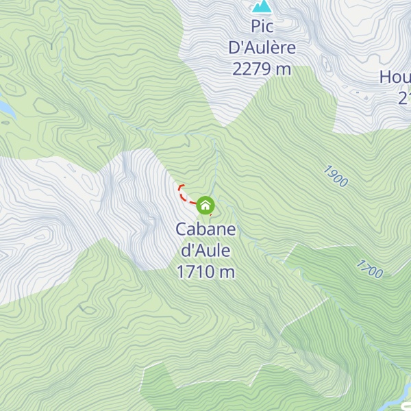 Map of Cabane d'Aule