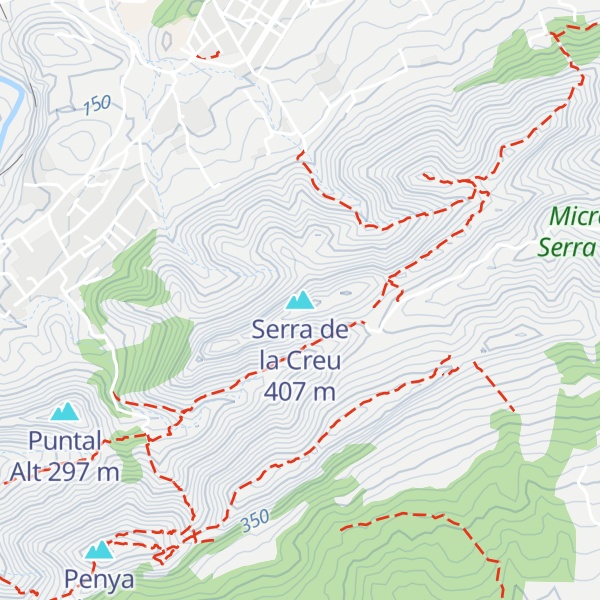 Map of Serra de la Creu