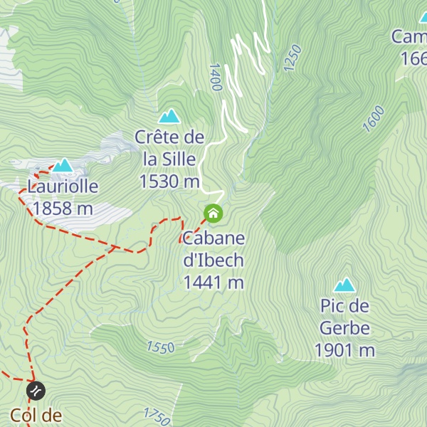 Map of Cabane d'Ibech