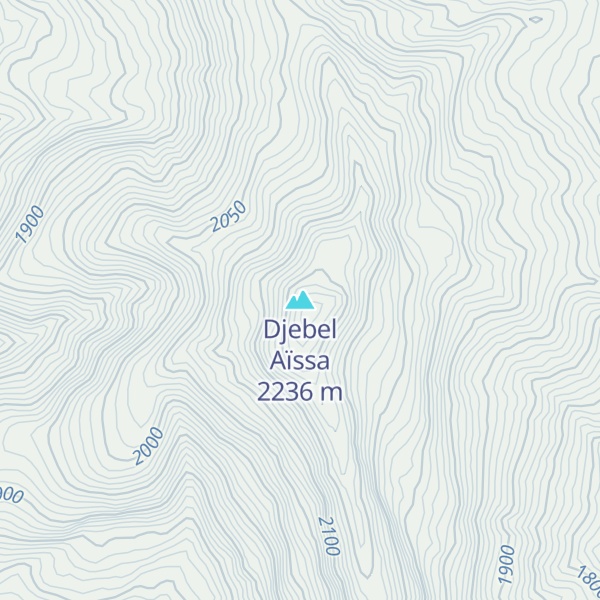 Map of Djebel Aïssa