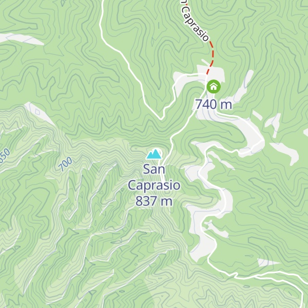 Map of San Caprasio