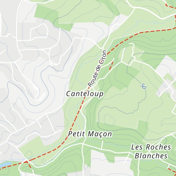 Map of Gîte d'Étape et de Séjour de Citon-Cénac