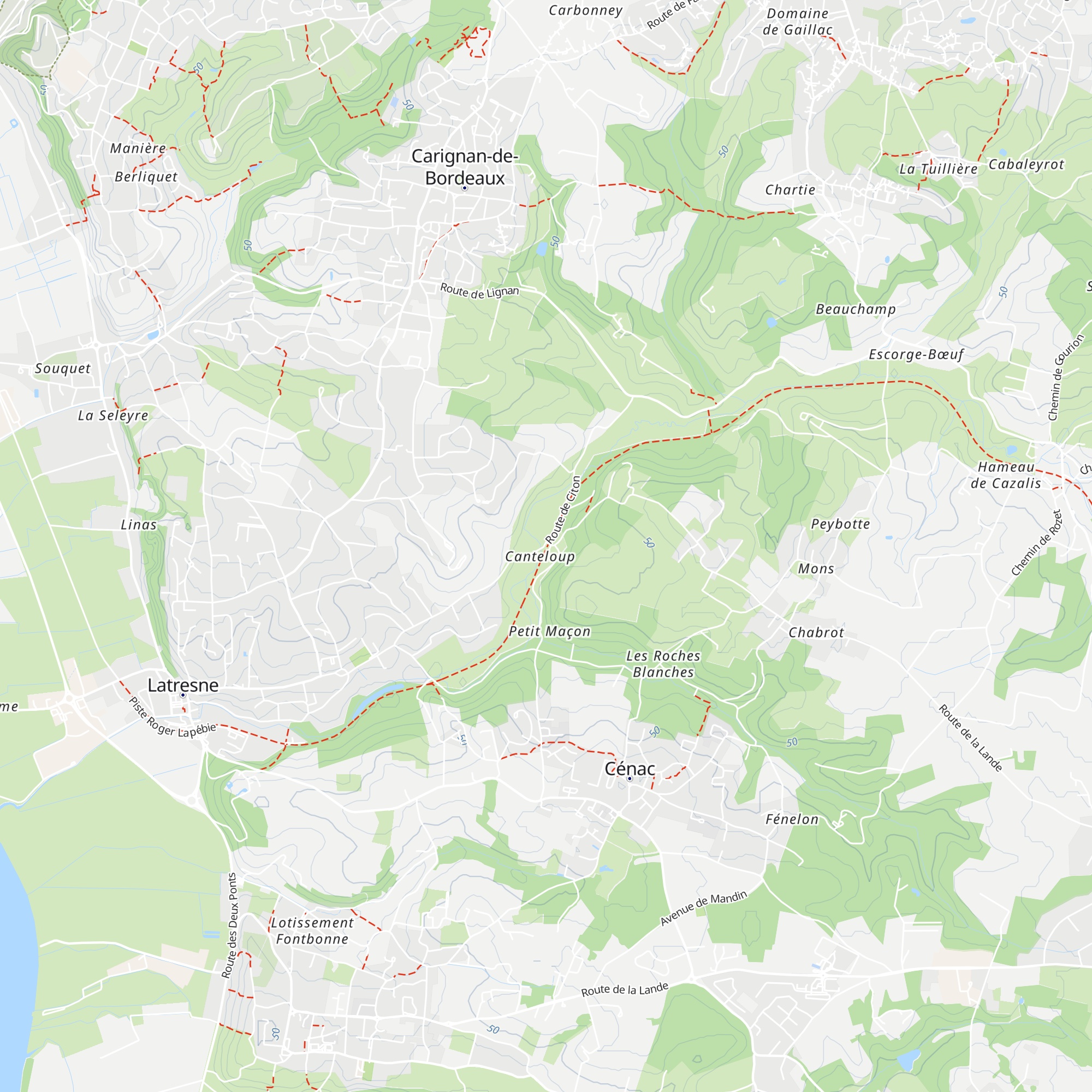 Gîte d'Étape et de Séjour de Citon-Cénac map