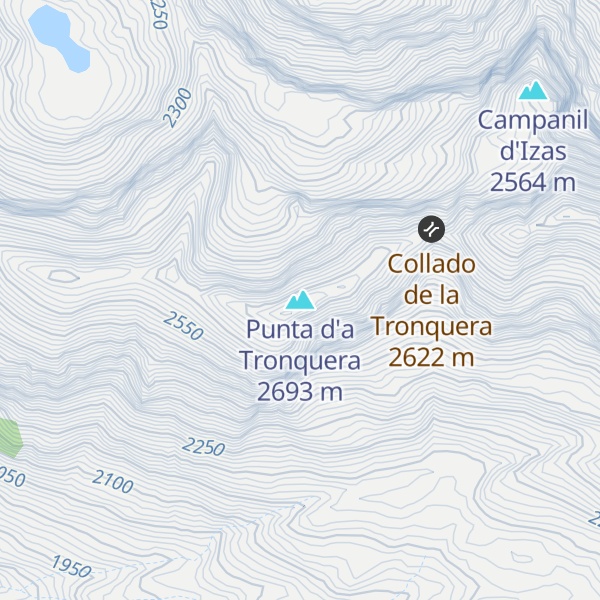 Map of Punta d'a Tronquera