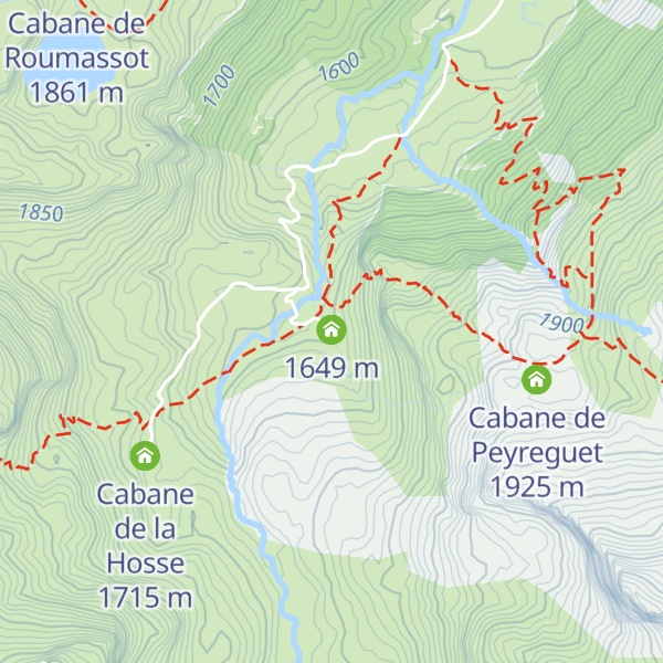Map of Cabane de Cap de Pount