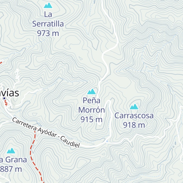 Map of Peña Morrón