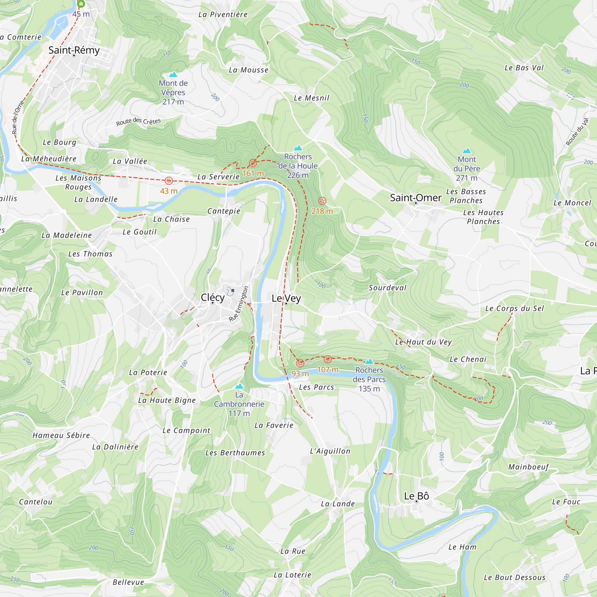 Gîte de séjour de la Ferme du Vey map