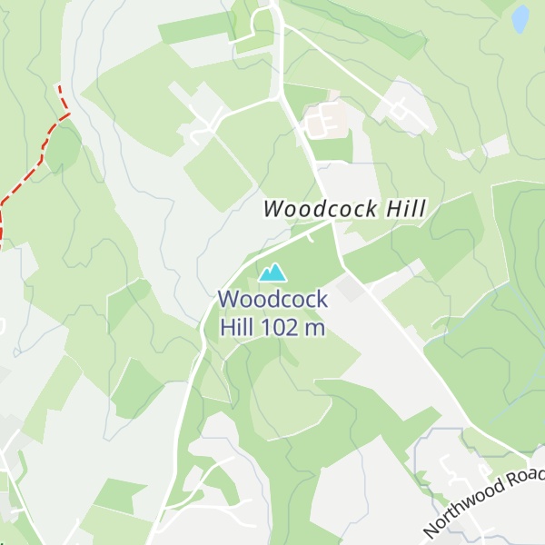 Map of Woodcock Hill