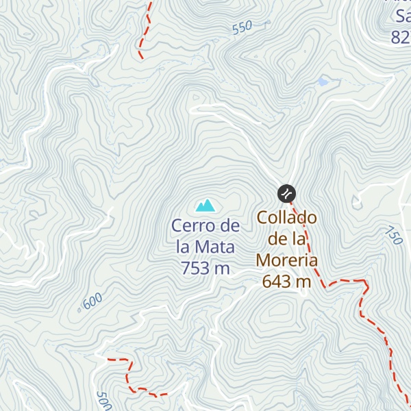 Map of Cerro de la Mata