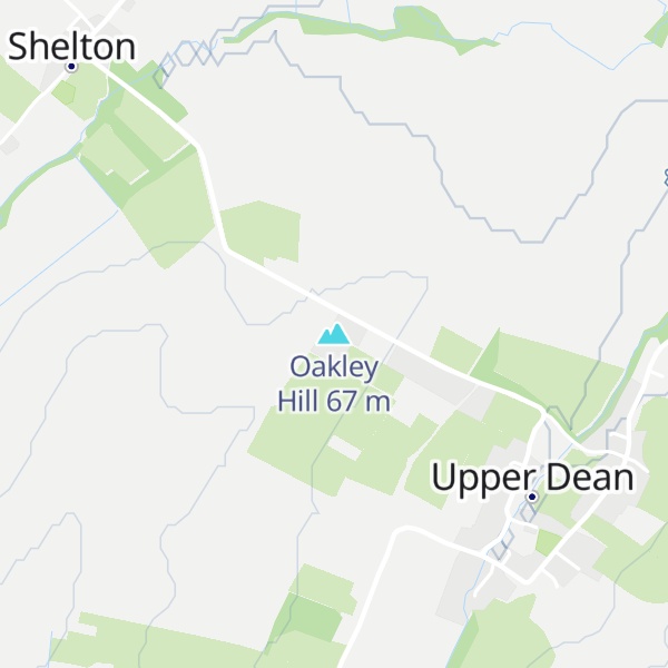 Map of Oakley Hill