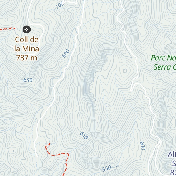 Map of Penyes Altes