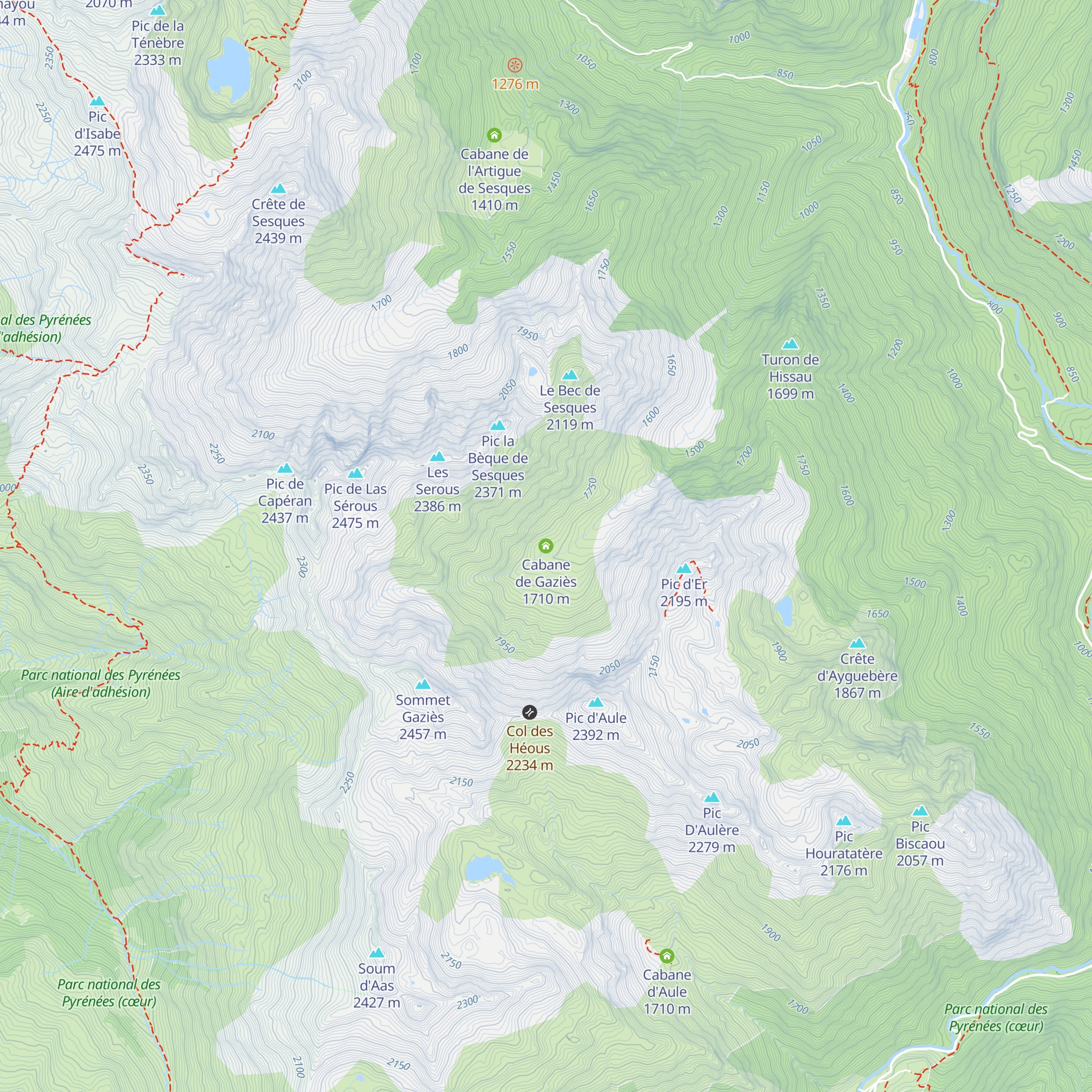 Cabane de Gaziès map
