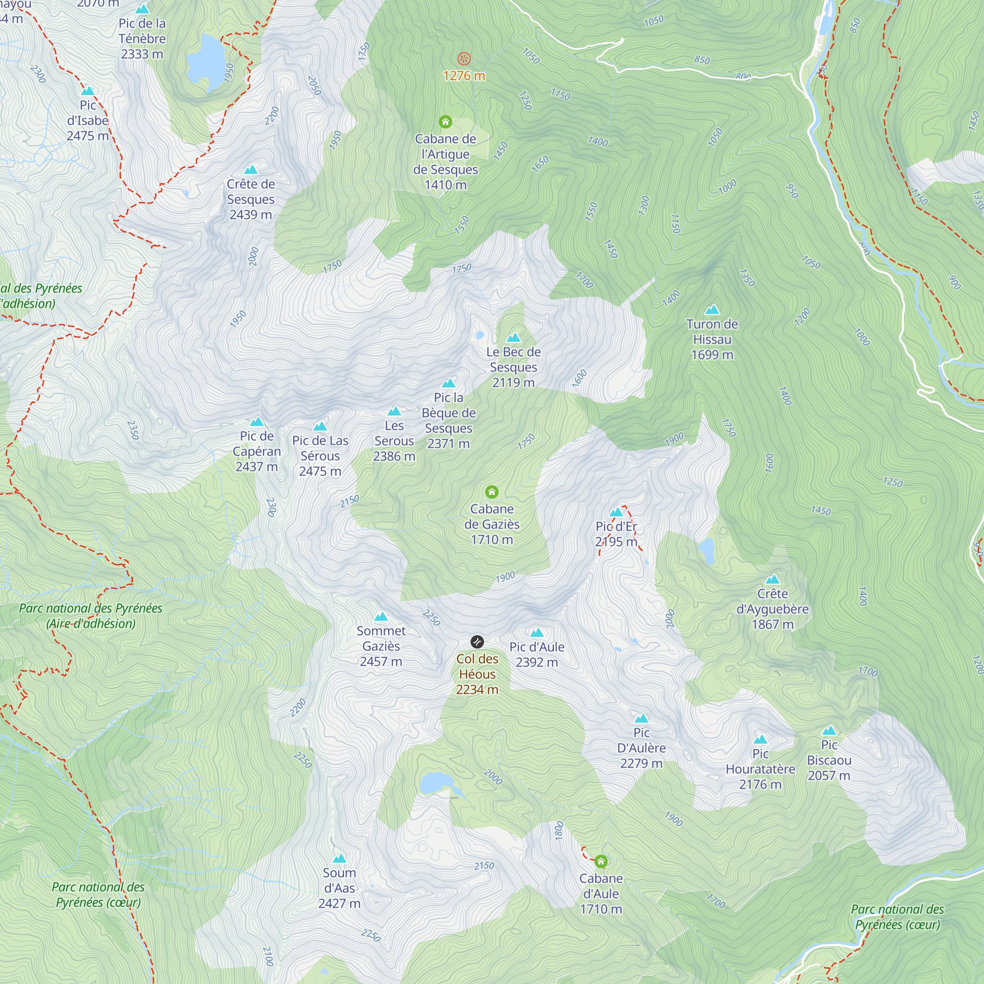 Cabane de Gaziès map
