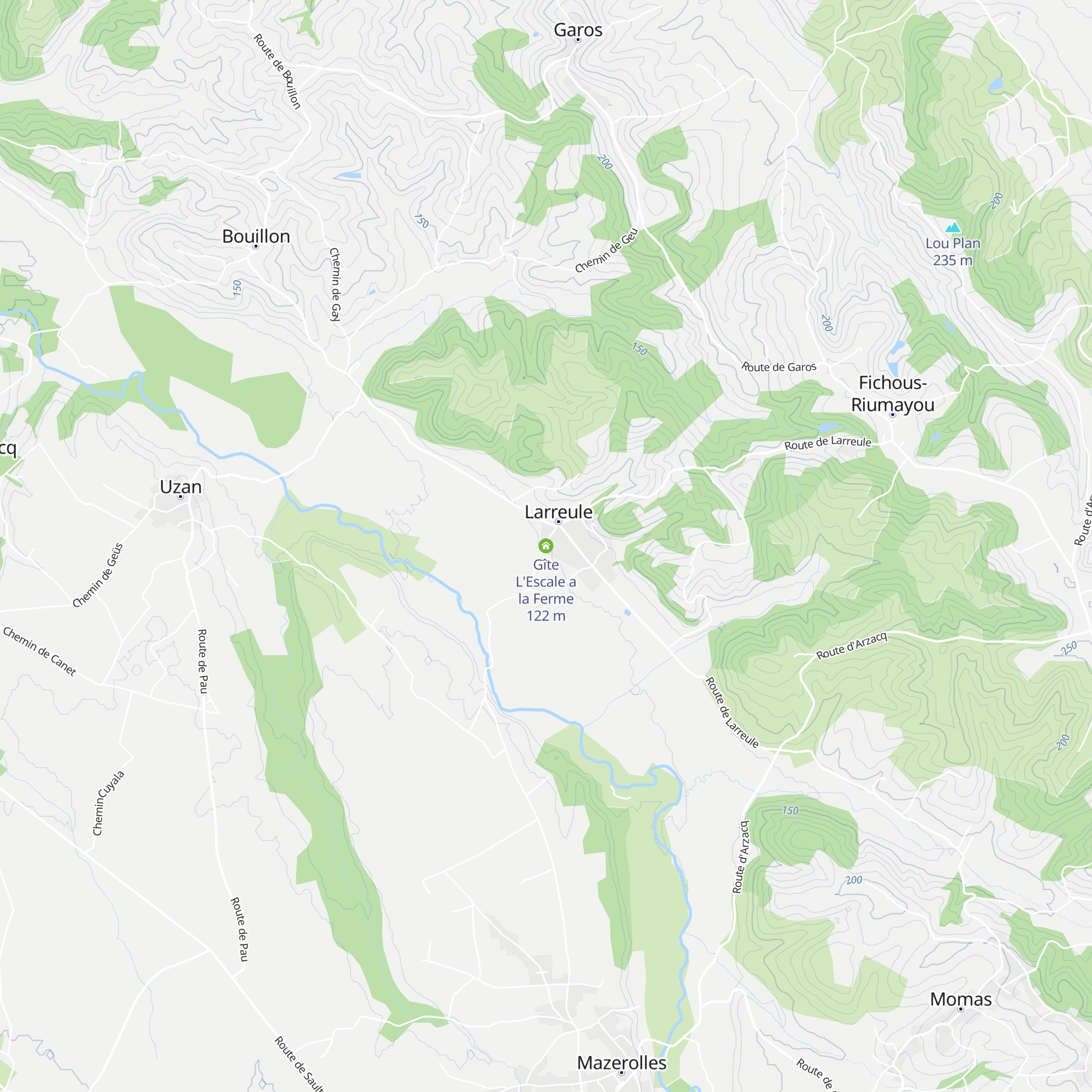 Gîte L'Escale a la Ferme map