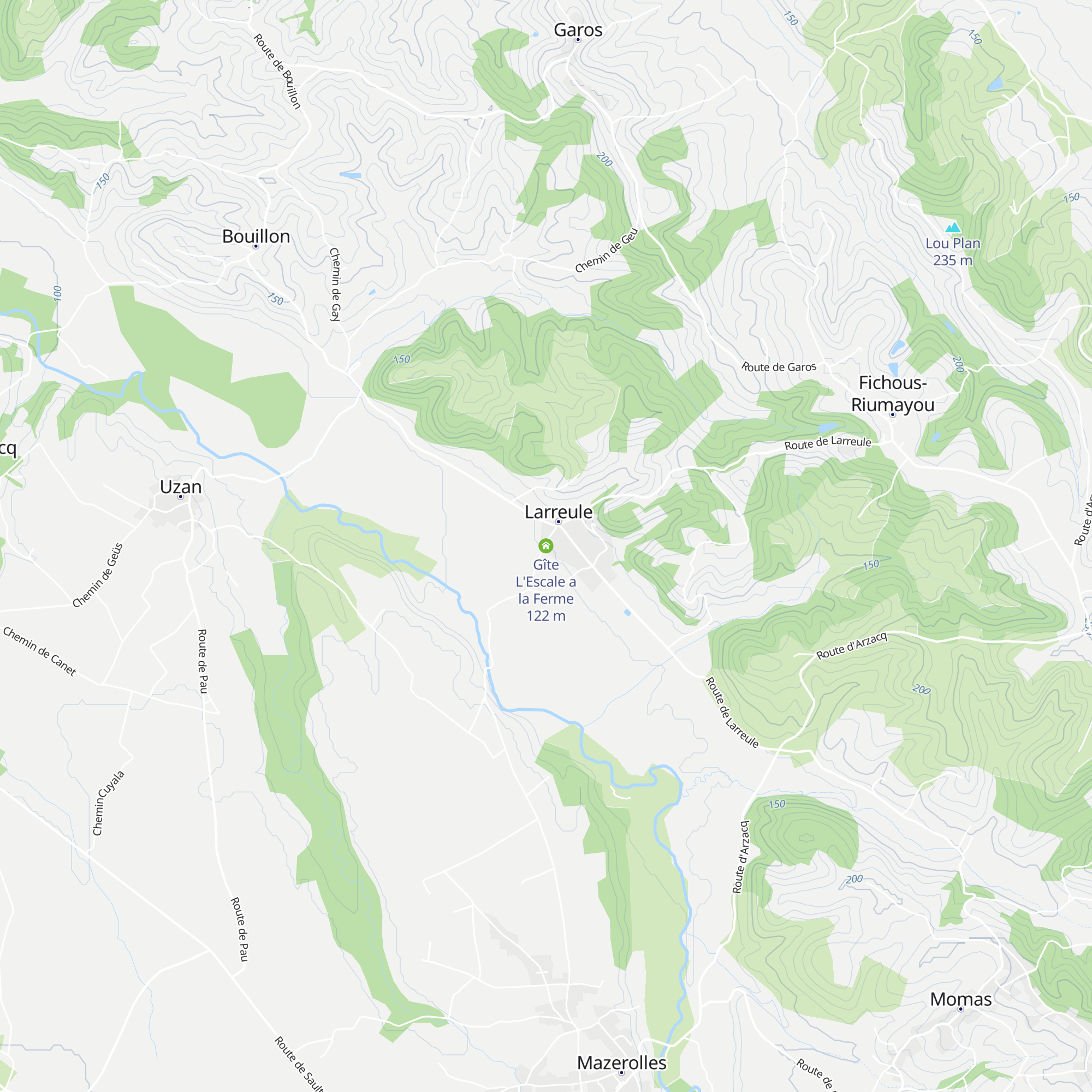 Gîte L'Escale a la Ferme map