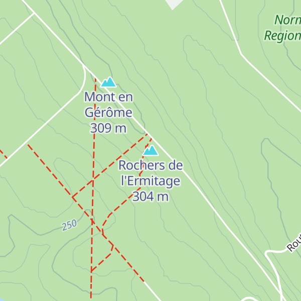 Map of Rochers de l'Ermitage