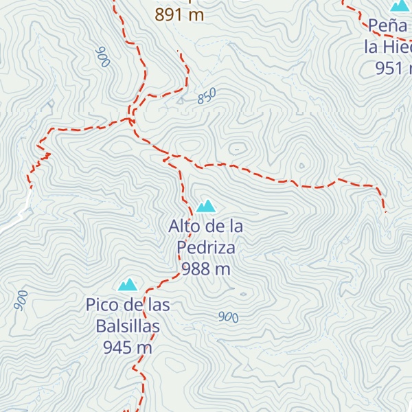 Map of Alto de la Pedriza