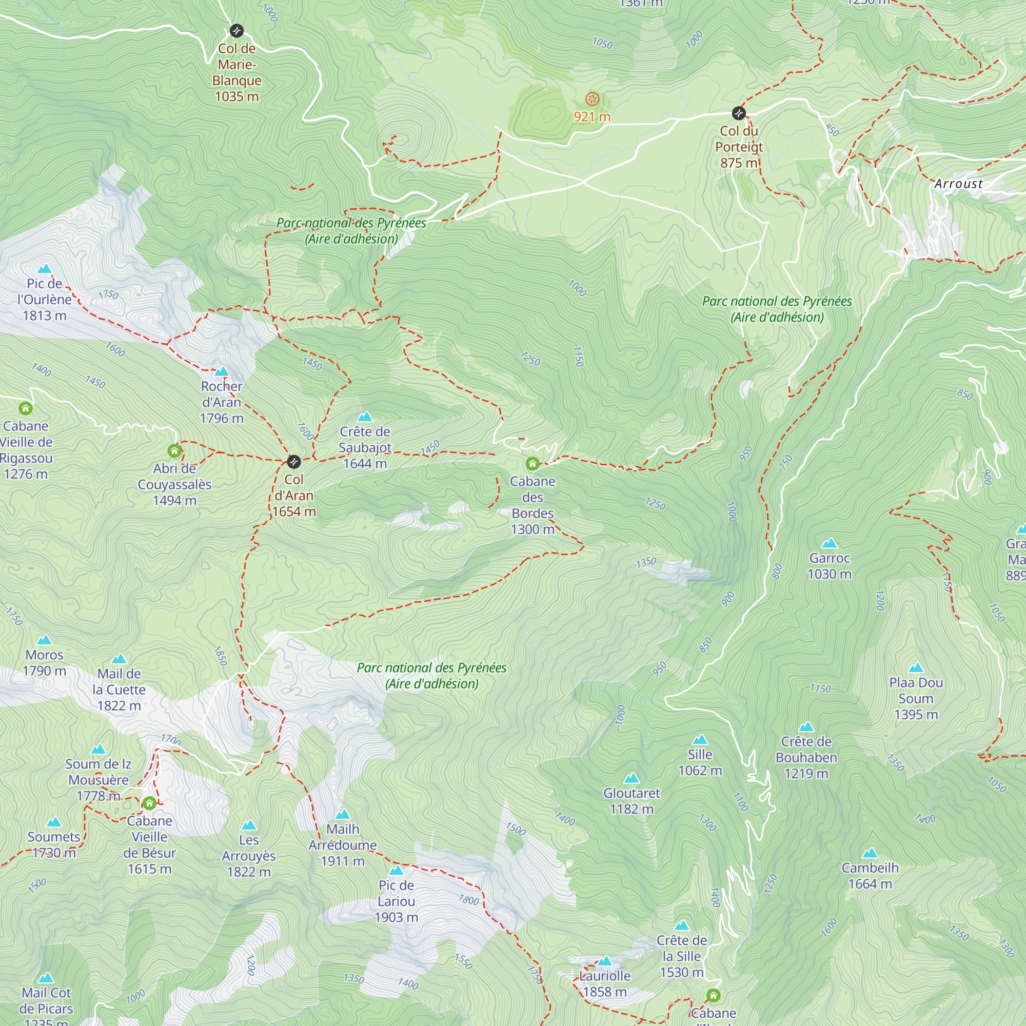Cabane de Crambots map