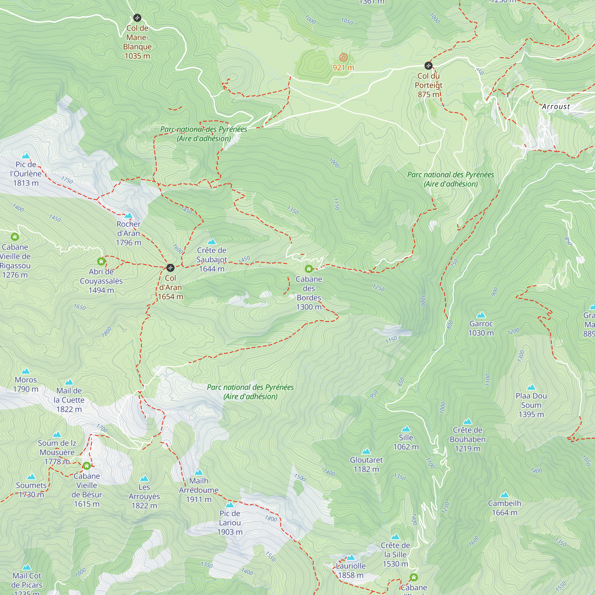 Cabane de Crambots map