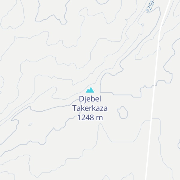 Map of Djebel Takerkaza