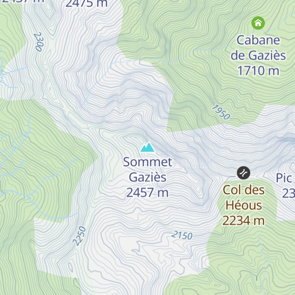 Map of Sommet Gaziès