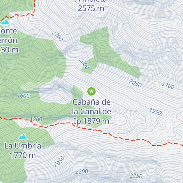 Map of Cabaña de la Canal de Ip