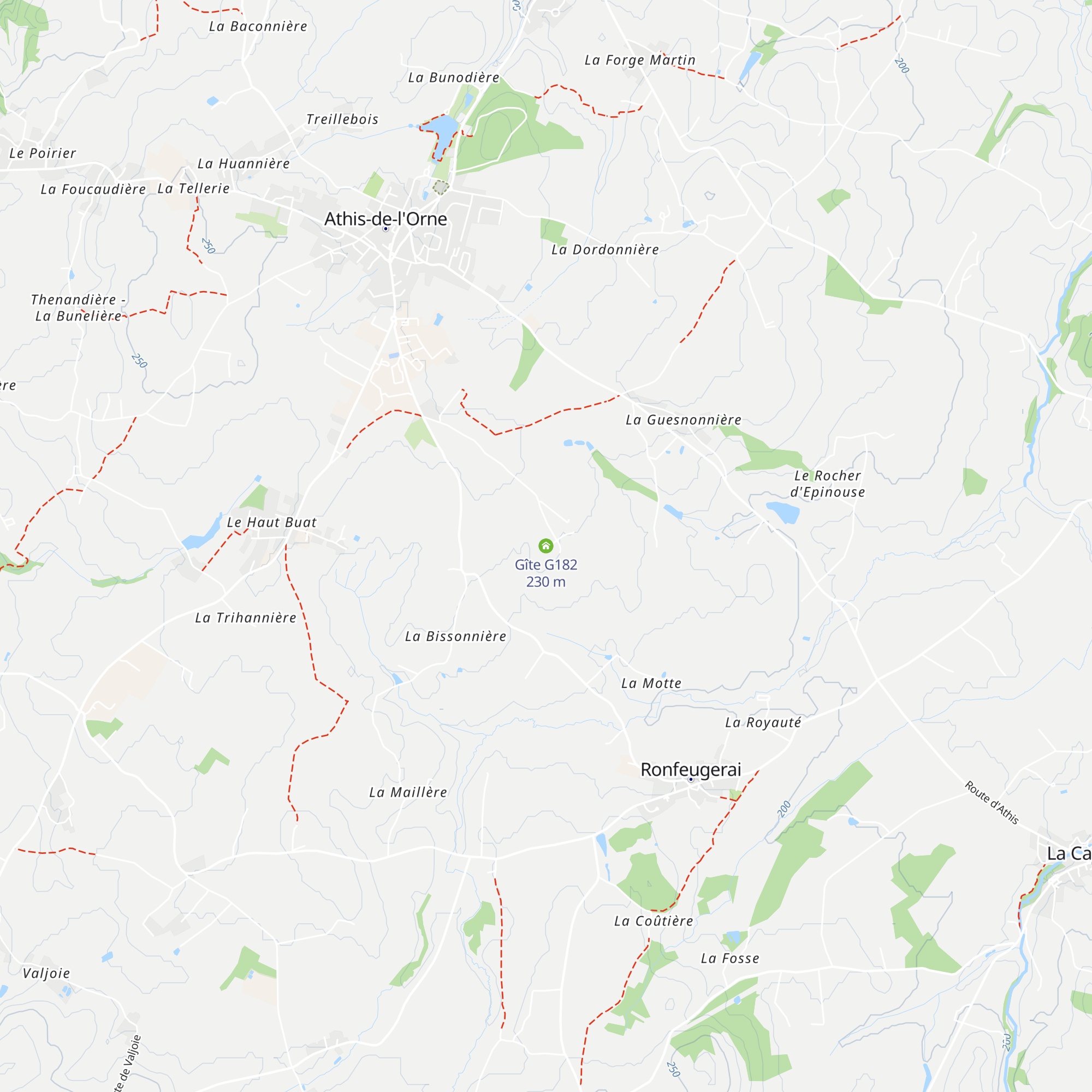 Gîte G182 map
