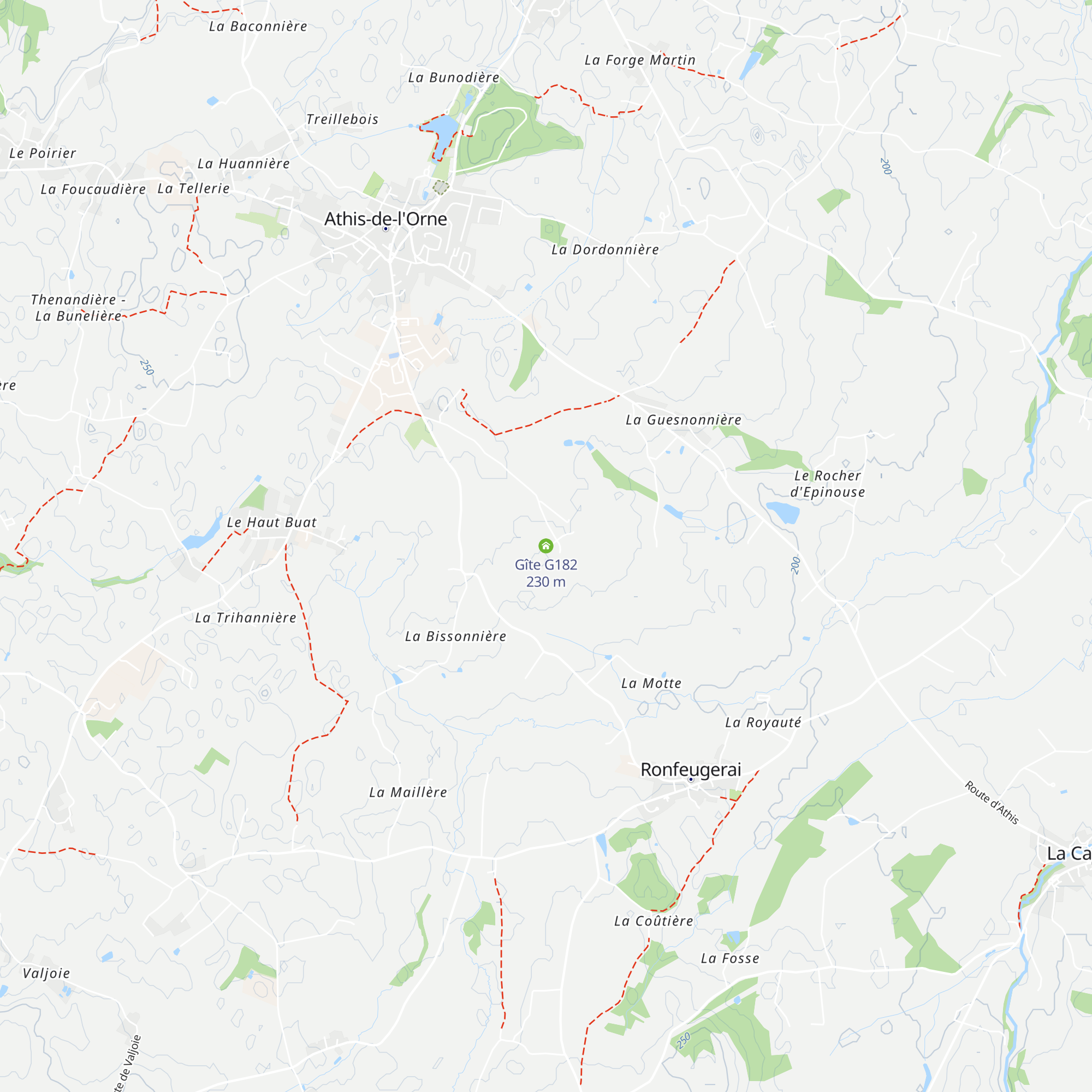 Gîte G182 map