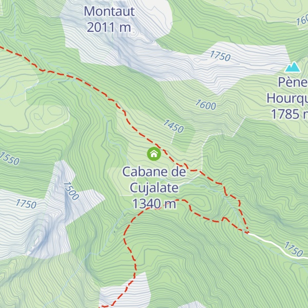 Map of Cabane de Cujalate