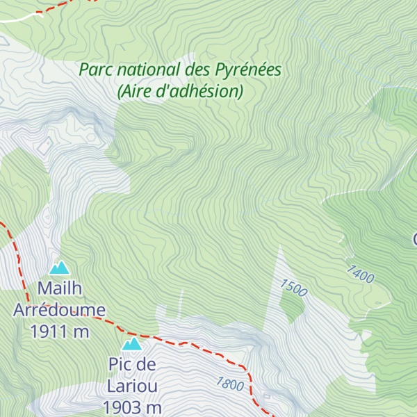 Map of Cabane de l'Ourtiguet