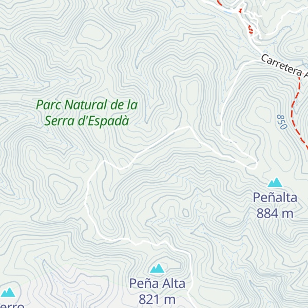 Map of Alto de la Cueva Santa