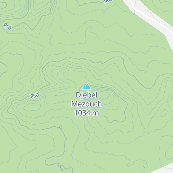 Map of Djebel Mezouch