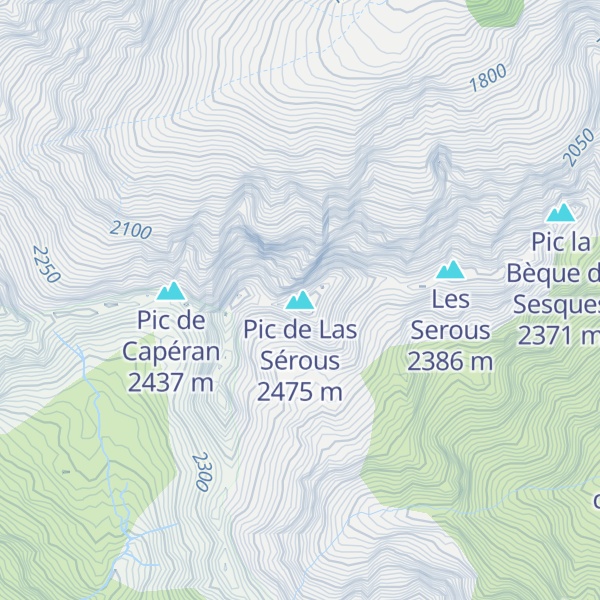 Map of Pic de Las Sérous