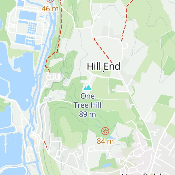 Map of One Tree Hill