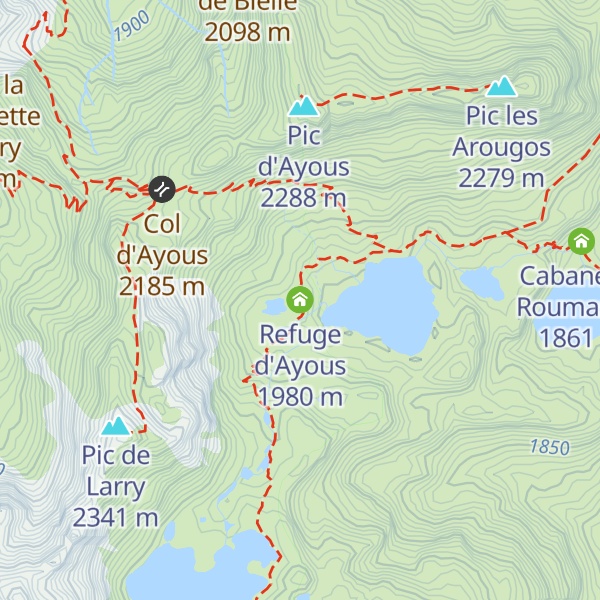 Map of Refuge d'Ayous