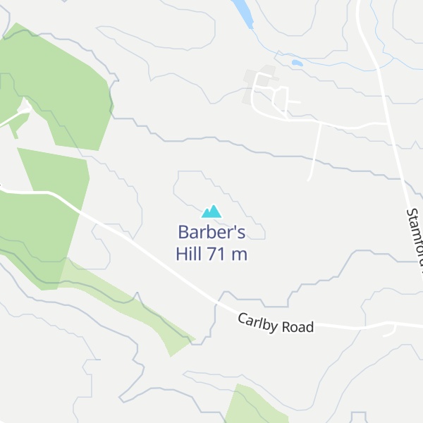 Map of Barber's Hill