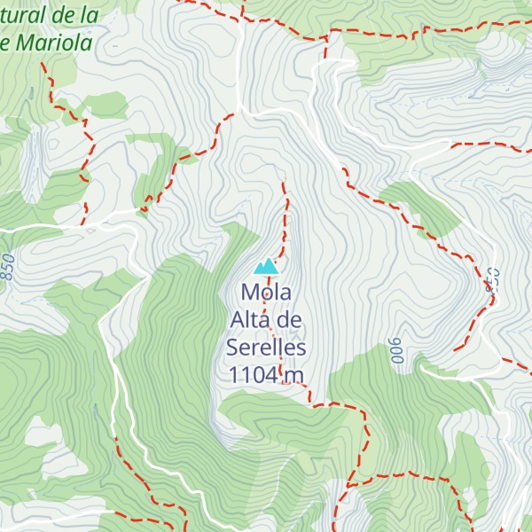 Map of Mola Alta de Serelles