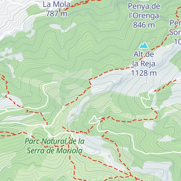 Map of Alt de Montagut