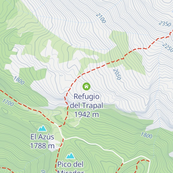 Map of Refugio del Trapal
