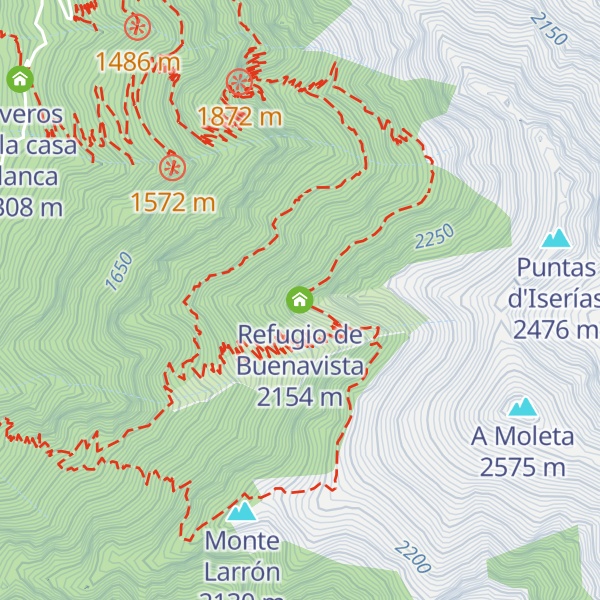 Map of Refugio de Buenavista