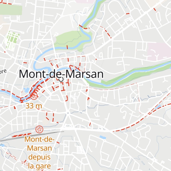 Map of Refuge pèlerins de Mont-de-Marsan