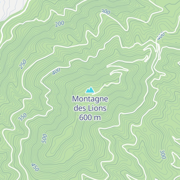 Map of Montagne des Lions