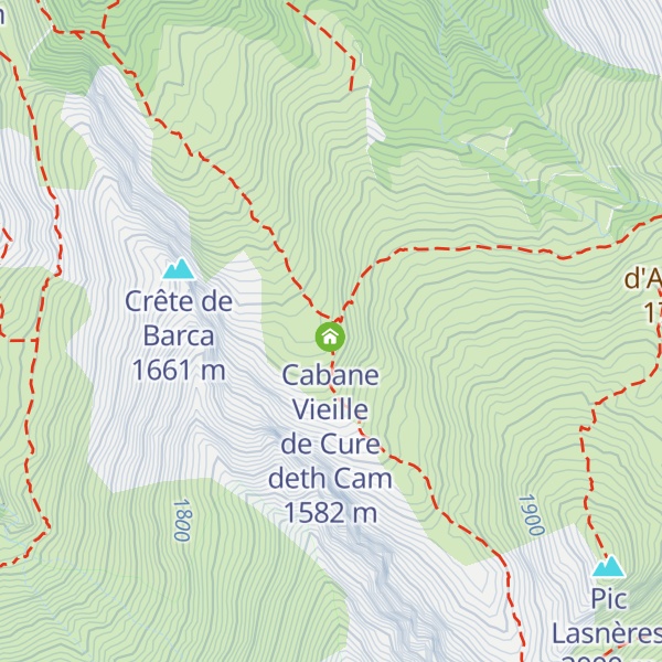 Map of Cabane Neuve de Cure deth Cam