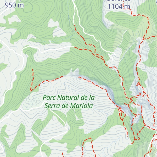 Map of Alt de les Pedreres